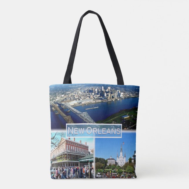 US New Orleans - Central Business District - Tote Bag (Back)
