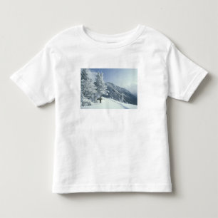 US, NH, Snow covered trees Trails Snoeshoe Toddler T-Shirt