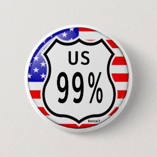 Us Occupation: 99% 6 Cm Round Badge