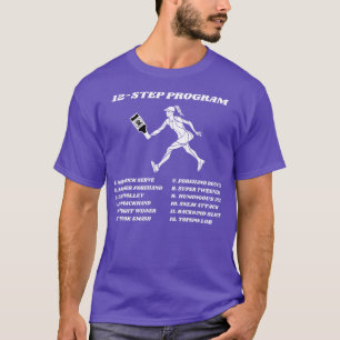 US Open Funny Tennis Addict 12Step Program T-Shirt
