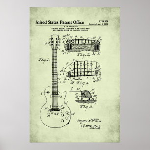 US Patent - Acoustic Guitar Poster