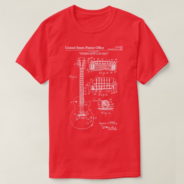 US Patent Acoustic T-Shirt (Design Front)