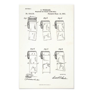 US Patent for Toilet Paper Print