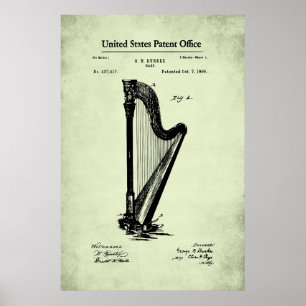 US Patent - Harp Poster