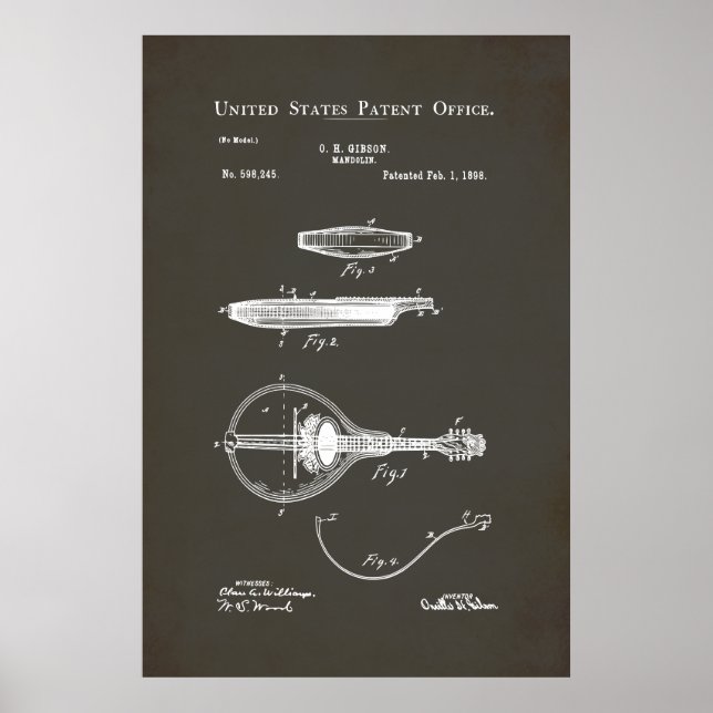 US Patent - Mandolin Poster (Front)