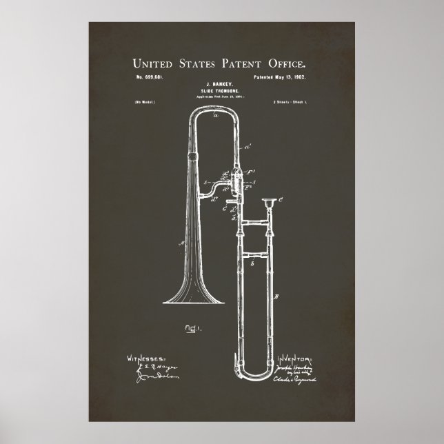 US Patent - Trombone Poster (Front)