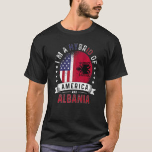 US Patriot Albania Flag American Albanian Grown T-Shirt
