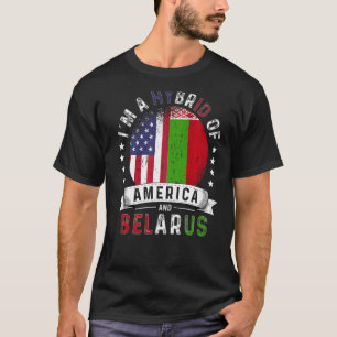 US Patriot Belarus Flag American Belarusian Grown T-Shirt
