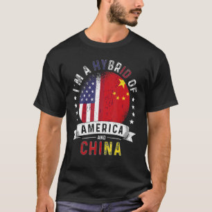 US Patriot China Flag American Chinese Grown T-Shirt