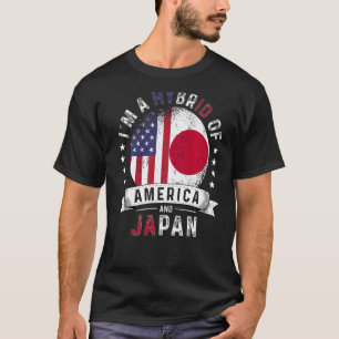 US Patriot Japan Flag American Japanese Grown T-Shirt