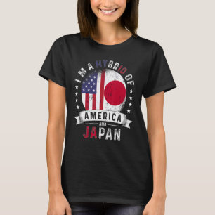 US Patriot Japan Flag American Japanese Grown T-Shirt