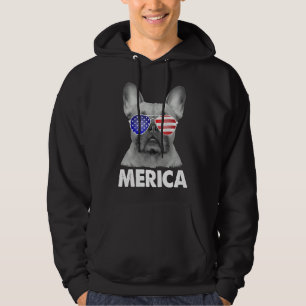 Us Patriotic Merica French Bulldog Dog Hoodie