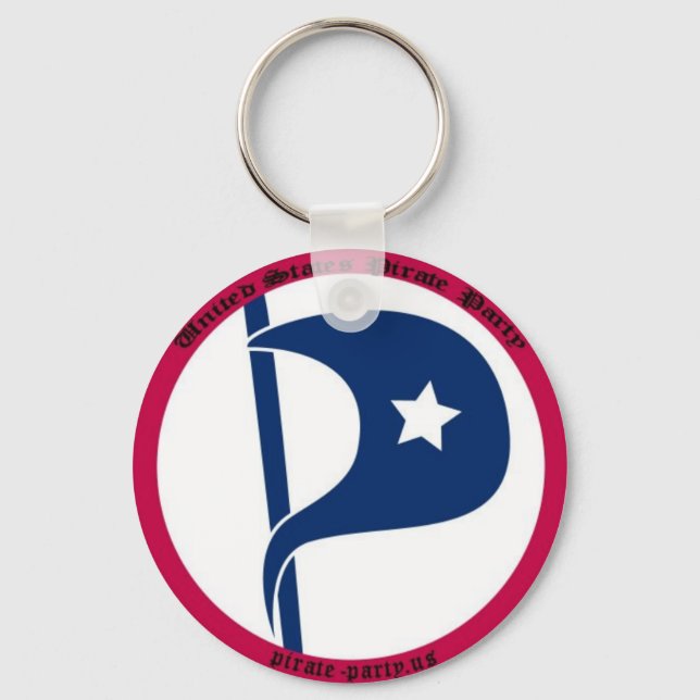 US Pirate Party Key Ring (Front)