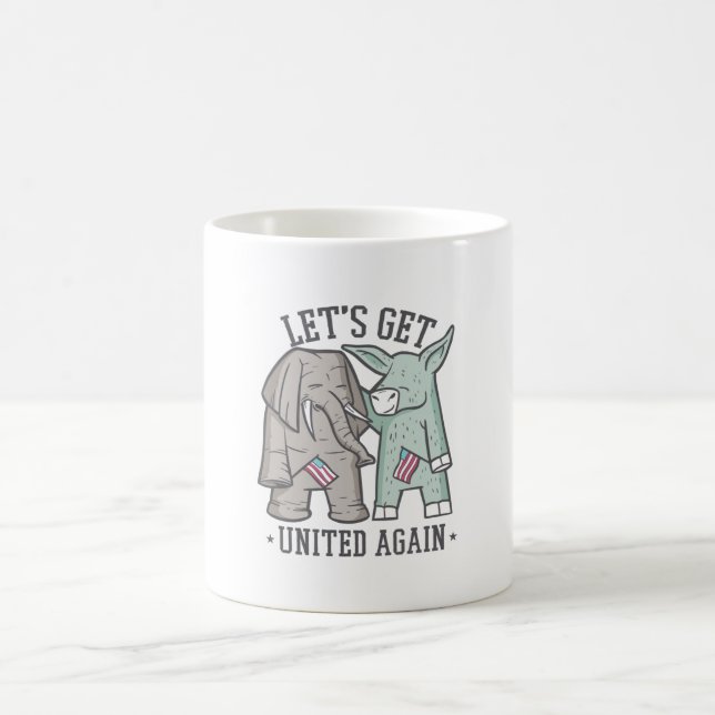 US Politics - Let's Get United Again Coffee Mug (Center)