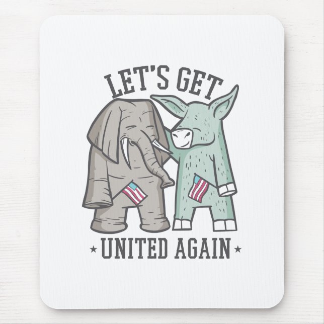 US Politics - Let's Get United Again Mouse Mat (Front)