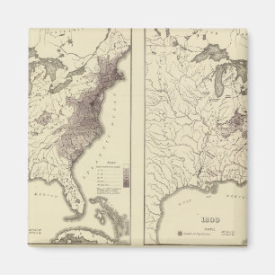 US Population 1790-1820 Magnet