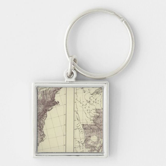 US Population 1830-1840 Key Ring (Front)