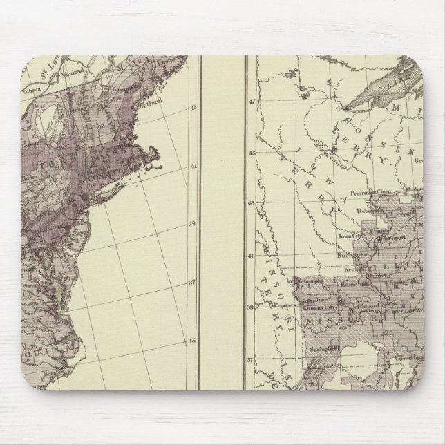 US Population 1830-1840 Mouse Mat (Front)