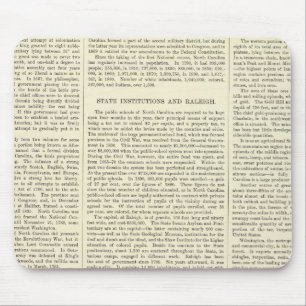 US Population by Altitude, 1880-1890 Mouse Mat