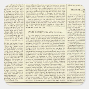 US Population by Altitude, 1880-1890 Square Sticker