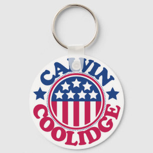 US President Calvin Coolidge Key Ring