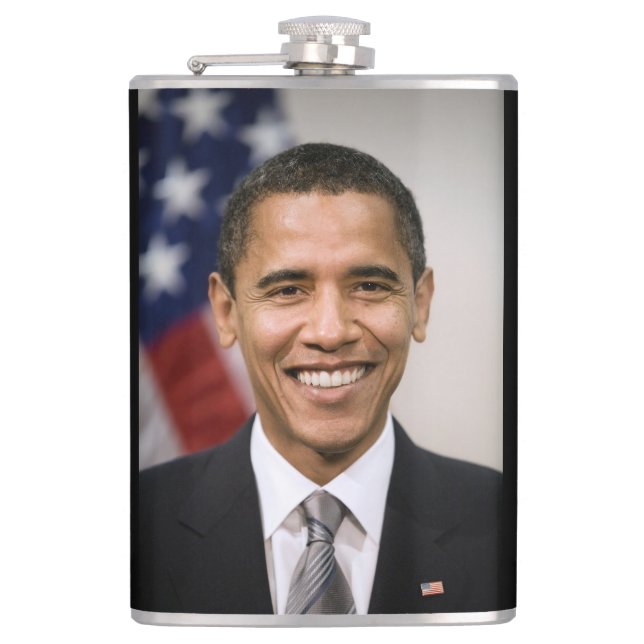 US President Elect Barack Obama  Hip Flask (Front)