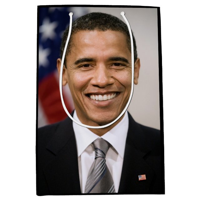 US President Elect Barack Obama  Medium Gift Bag (Front)