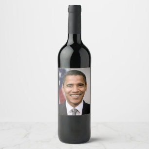 US President Elect Barack Obama Wine Label