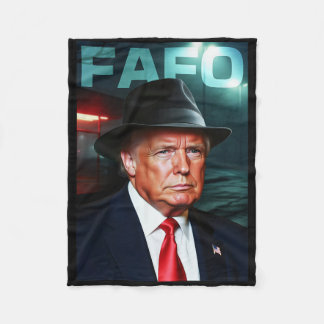 Us President Fafo  Fleece Blanket