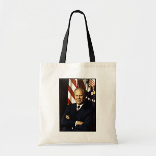 US President Gerald Rudolph Ford "Jerry" Portrait Tote Bag