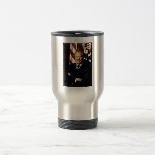 US President Gerald Rudolph Ford "Jerry" Portrait Travel Mug