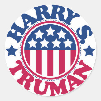 US President Harry S Truman Classic Round Sticker