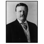 US President Theodore Teddy Roosevelt Portrait Photo Sculpture Decoration<br><div class="desc">With the assassination of President William McKinley, Theodore Roosevelt, not quite 43, became the 26th and youngest President in the Nation’s history (1901-1909). He brought new excitement and power to the office, vigourously leading Congress and the American public towards progressive reforms and a strong foreign policy. - This media file...</div>