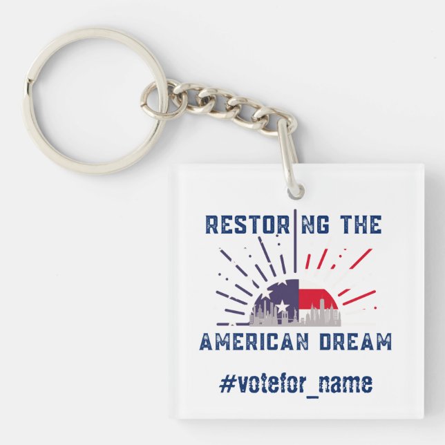 US Presidential Election 2024 Key Ring (Front)