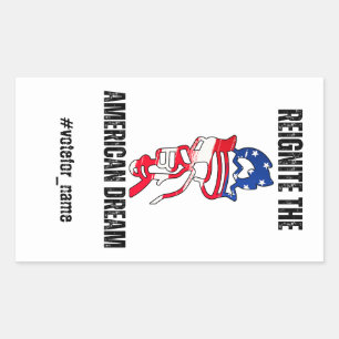 US Presidential Election 2024 Rectangular Sticker