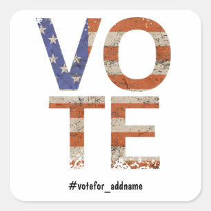 US Presidential Election 2024 Square Sticker