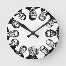 US Presidents Wall Clock