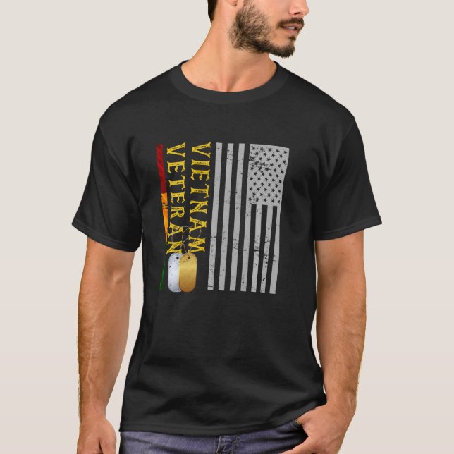 Us Pride Soldier Survivor  Idea Vietnam Veteran T-Shirt (Front)
