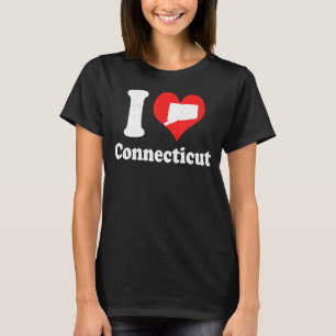 US Proud Citizen America Love State I Heart Connec T-Shirt
