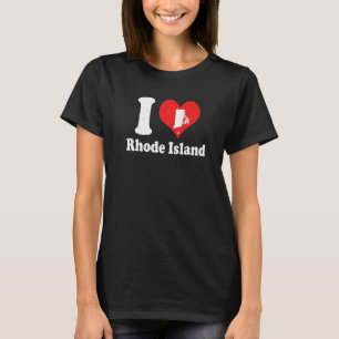 US Proud Citizen America Love State I Heart Rhode T-Shirt