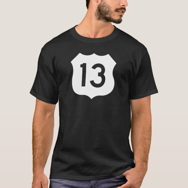 US Route 13 Sign T-Shirt (Front)