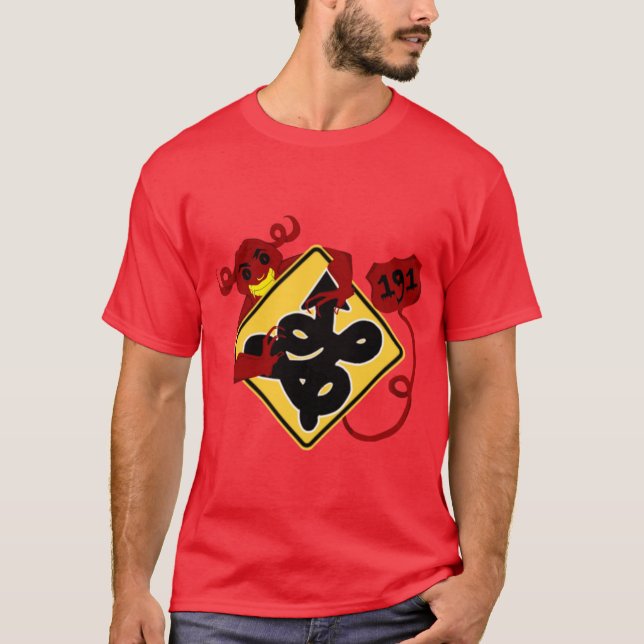 US Route 191 Devils Highway Oversized T-Shirt (Front)