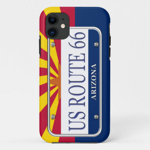 US ROUTE 66 Arizona Vanity Plate iPhone 11 Case
