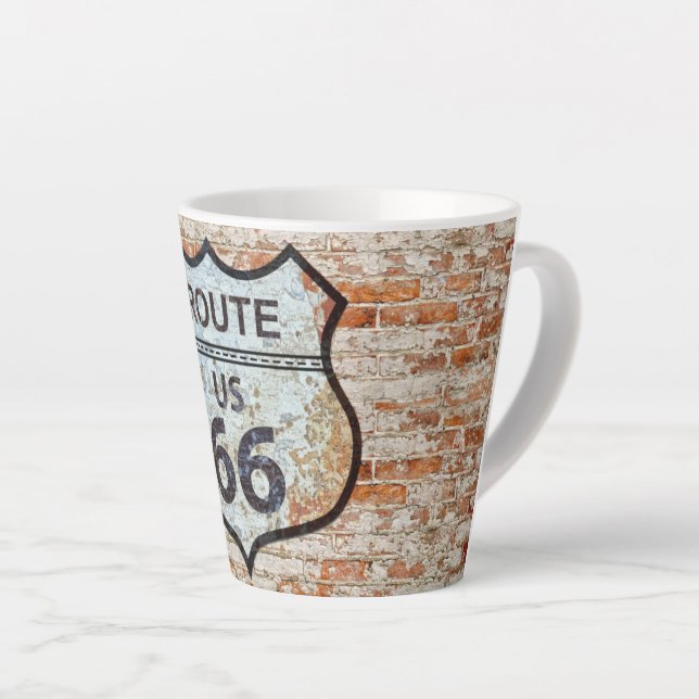 US ROUTE 66 LATTE MUG (Right Angle)