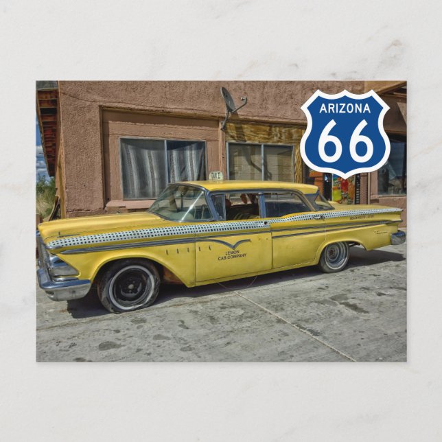 US Route 66 Travel Postcard (Front)
