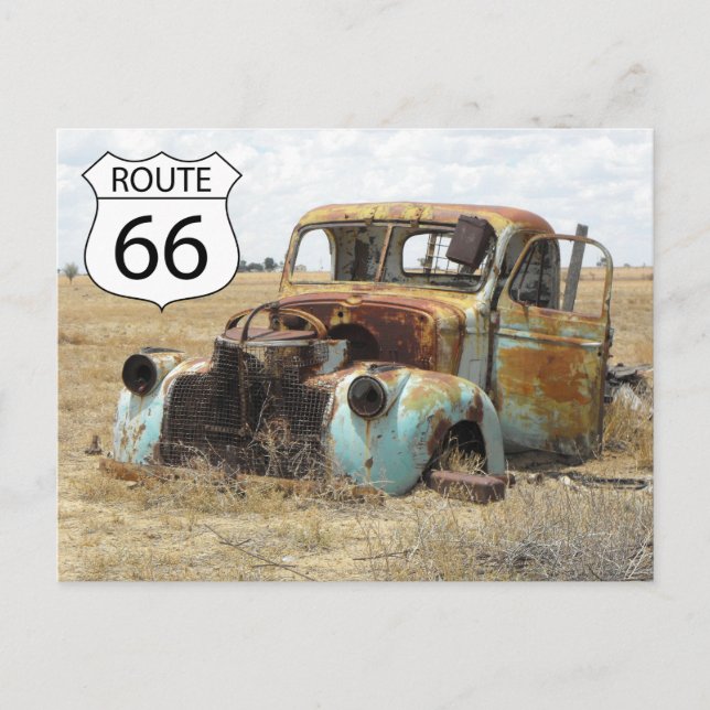 US Route 66 Travel Postcard (Front)