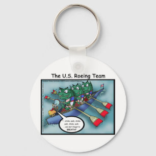 US Rowing (Roe-ing Team Funny Tees Cards Mugs Etc Key Ring