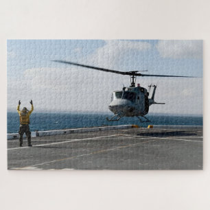 US Sailor Directing UH-1N Huey Jigsaw Puzzle