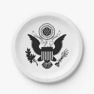US Seal Paper Plate