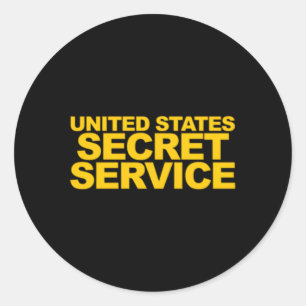 Us Secret Service Police Law Enforcet Classic Round Sticker